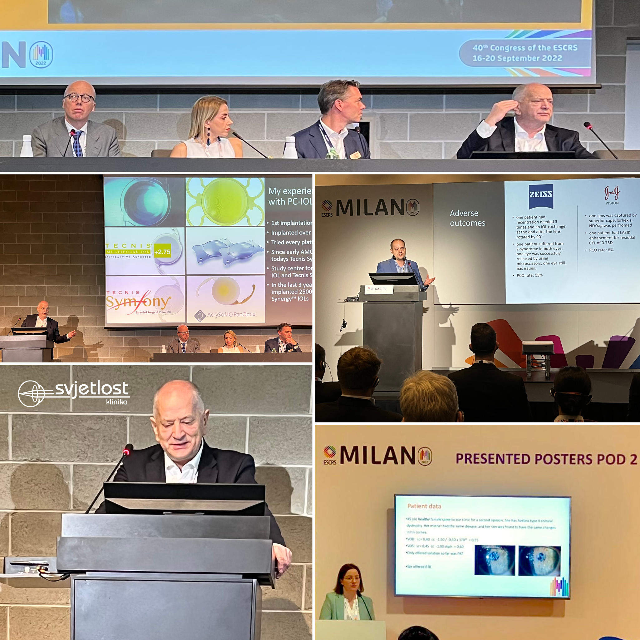 The Team from Eye Clinic Svjetlost participated and was actively engaged in this year's ESCRS in Milan, as per usual